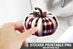 Halloween Pumpkin Sticker| Halloween Sticker PNG Design Product Image 1