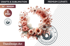 Romantic floral arrangements Clipart PNG, wedding flowers Product Image 1