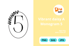Vibrant Daisy Monogram Mark Product Image 1