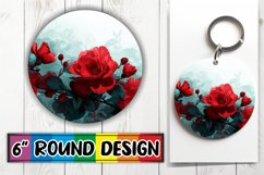 Blossom Beauty PNG: Sublimation Splendor Keychain Product Image 1