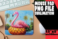 Vibrant Flamingo Mouse Pad - Summer Sparkle Product Image 1