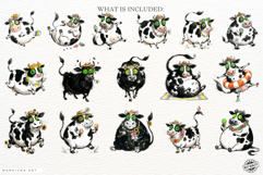 Whimsical Summer Cow Png Clipart Product Image 4