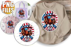 Timeless TOTE BAG Ideas PNG, American Dog Product Image 1