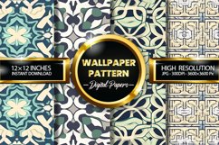 Wallpaper Pattern Digital Papers - 04 Variations Product Image 1