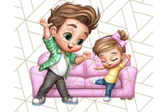Father&#039;s Day Clipart PNG, Funny Dad Cartoon Clip Art Product Image 4
