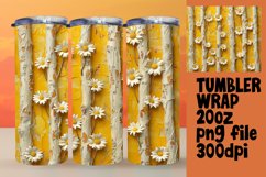 Eye-catching Petal Stripe Tumbler Wraps Product Image 1