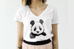 Panda svg, Panda head svg, Cute panda svg, png files Product Image 2