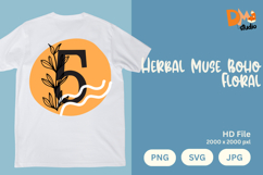 Herbal Muse Boho Floral Monogram Product Image 1