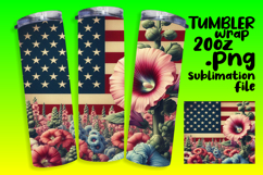 20oz Tumbler Template for Any Occasion , USA Flag Product Image 1