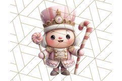 Playful Pink Nutcracker PNG, Pastel Christmas Clipart Product Image 4
