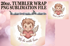 Cozy afternoons 20oz tumbler wrap, Cupid Product Image 1