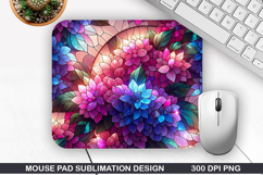 Flowers Mouse Pad Sublimation, Summer Mouse Pad PNG Product Image 1