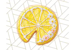 Summer Iced Cookie Clipart PNG, Cute Tropical Cookies Product Image 4