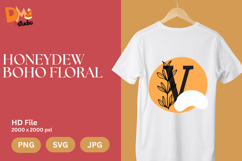 Honeydew Boho Floral Monogram Product Image 1