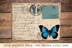 Printable Junk Journal Pages butterfly 36 Product Image 1