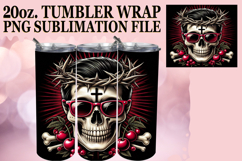 Sweet Inspirations 20oz tumbler wrap, Skull Product Image 1