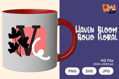 Haven Bloom Boho Floral Monogram Product Image 1
