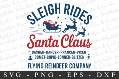 Sligh Rides Santa Claus Svg | Christmas svg Product Image 1