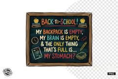Sarcatic Classroom Chalkboard PNG Product Image 1