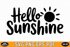 Hello sunshine SVG Design | SVG Cut files Product Image 1
