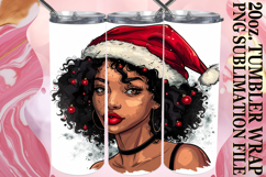 Blissful whispers 20oz tumbler wrap, Xmas Girl Product Image 1