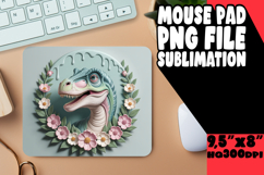 VIBRANT DESK PAD SUBLIMATION ART, Cute Dino Product Image 1