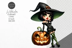 Halloween clipart, Witch clipart, Autumn clipart Product Image 1