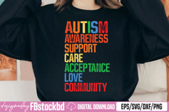Autism Support, Care, Acceptance, Love, Community SVG Product Image 1