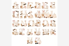 That Girl Coffee Alphabet PNG Bundle | Coquette Coffee Product Image 4