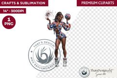 4th of July Character clipart, Patriotic Americana PNG Product Image 1