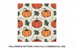 Halloween Pumpkin Pattern Png | Sublimation | Digital Paper Product Image 1
