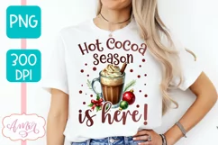 Hot cocoa season sublimation PNG| Christmas cocoa PNG design Product Image 4