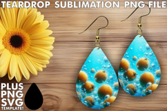 Radiant TEARDROP Earrings Gift PNG, 3D Fruits Product Image 1
