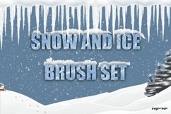 Snow and Ice Procreate Brushes | Winter | Stamps Product Image 1