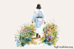 Christian Easter Watercolor Clipart PNG Product Image 1