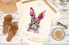 Cute Easter Bunny Clipart, Happy Easter Sublimation PNG Product Image 5