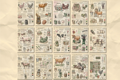 Ephemera Farmhouse Junk Journal Pages Product Image 2