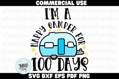 Happy Camper for 100 days - Camping svg - 100 days of school Product Image 2