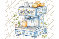 Mediterranean Cottagecore Kitchen PNG Clipart with Lemons Product Image 4