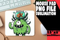 Sweet MOUSE PAD Sublimation Style, Monster Product Image 1