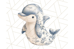 Blue Floral Stuffed Animal Clipart PNG, Cute Stuffed Animals Product Image 4