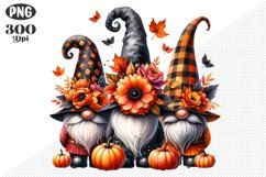 Halloween Gnomes Sublimation - Clipart PNG Design Product Image 1