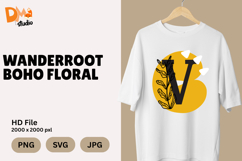 Wanderroot Boho Floral Monogram Product Image 1