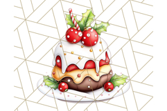 Vintage Christmas Clipart PNG, Cute Animals Holiday Elements Product Image 4