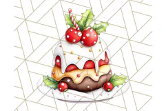 Vintage Christmas Clipart PNG, Cute Animals Holiday Elements Product Image 4