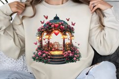 Valentines Day Fairy Houses Clipart PNG Product Image 1