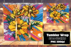 Radiant Pop Art Tumbler Wraps Product Image 1