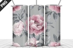 Flowers Tumbler Wrap | Sublimation Design | Tumbler PNG Product Image 1
