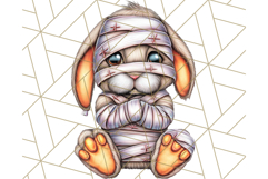 Halloween Bunny Clipart, Cute Bunnies in Costumes PNG Product Image 4