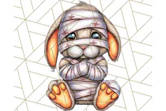 Halloween Bunny Clipart, Cute Bunnies in Costumes PNG Product Image 4